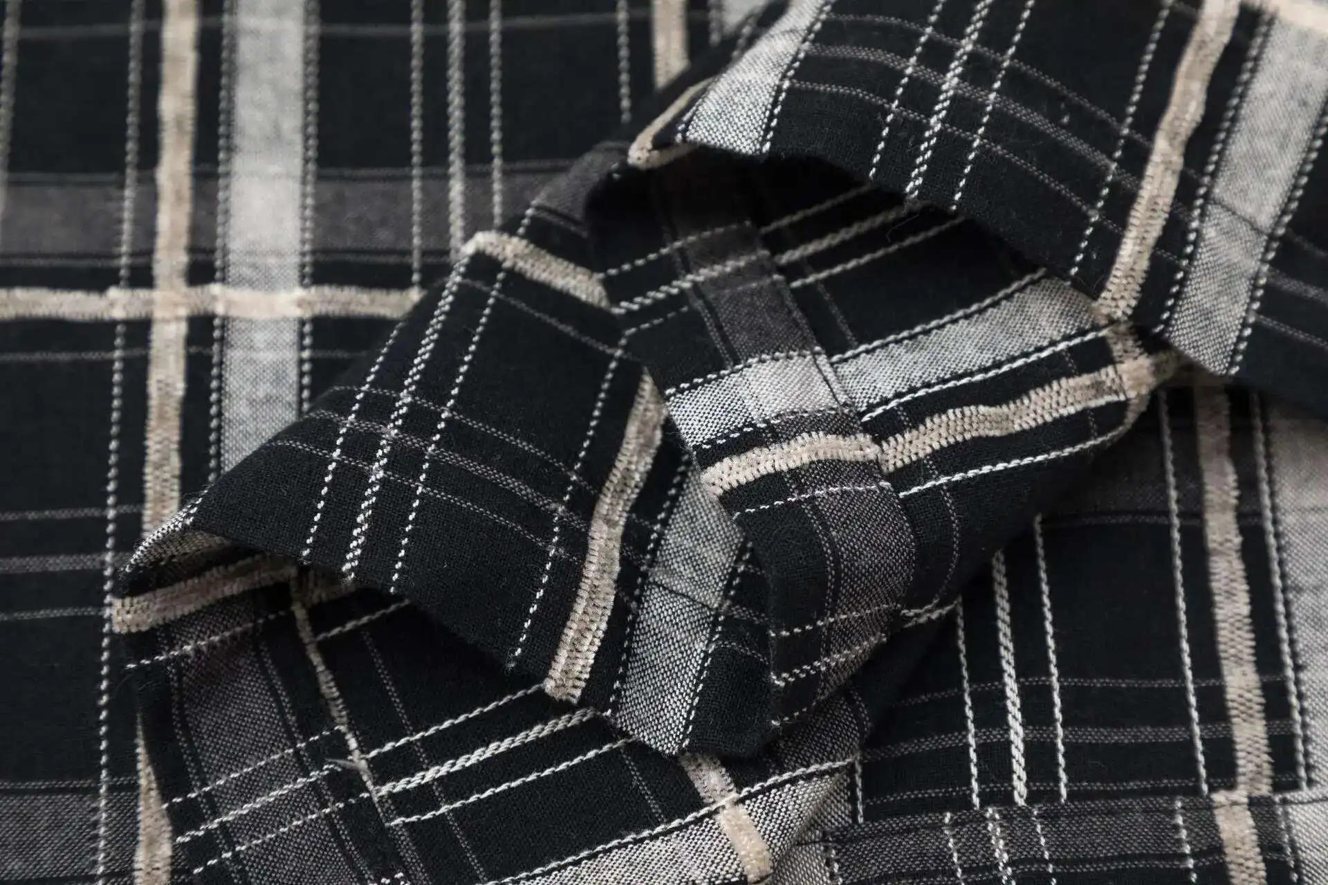 Black & White Patchwork Flannel - Image 12