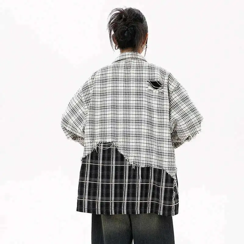Black & White Patchwork Flannel - Image 4