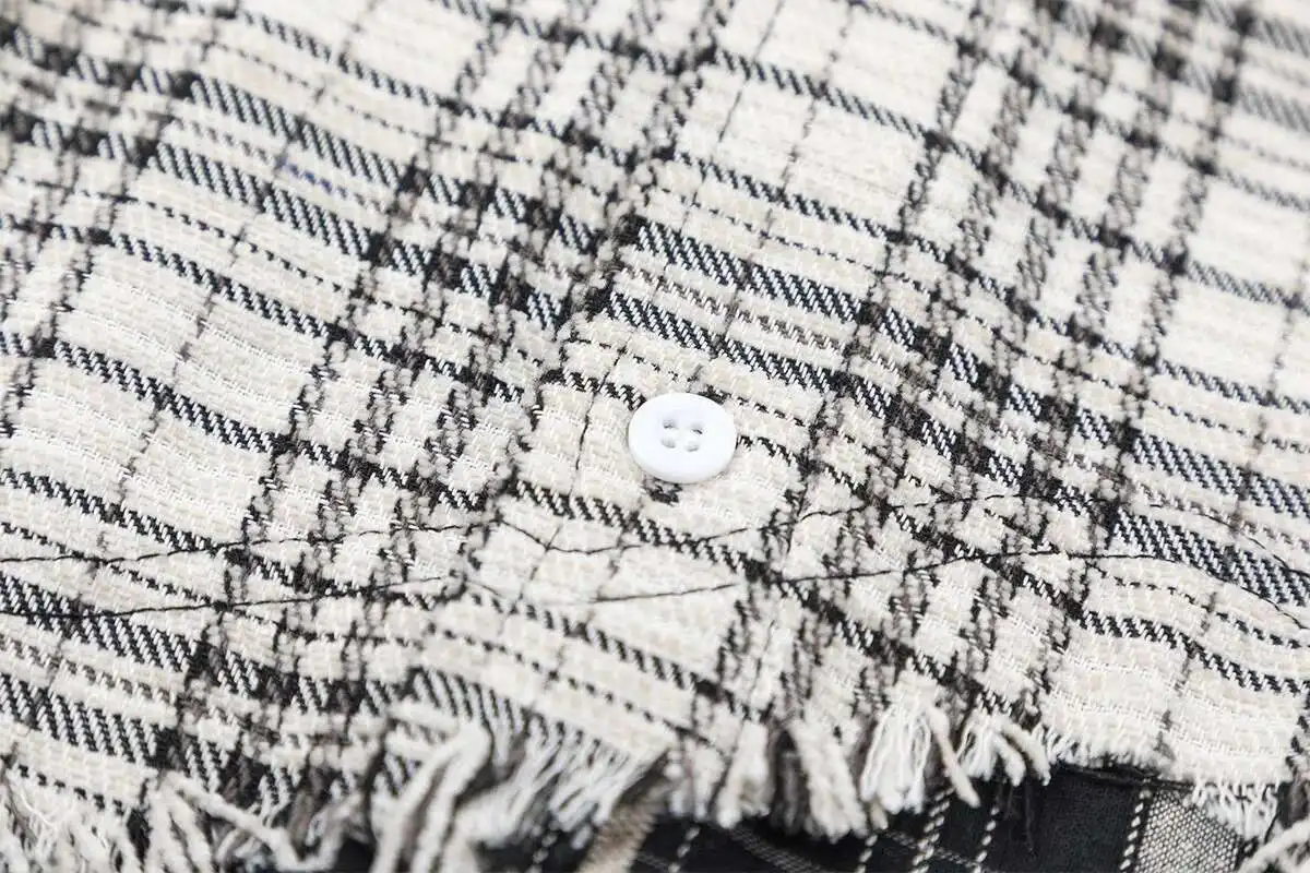 Black & White Patchwork Flannel - Image 8