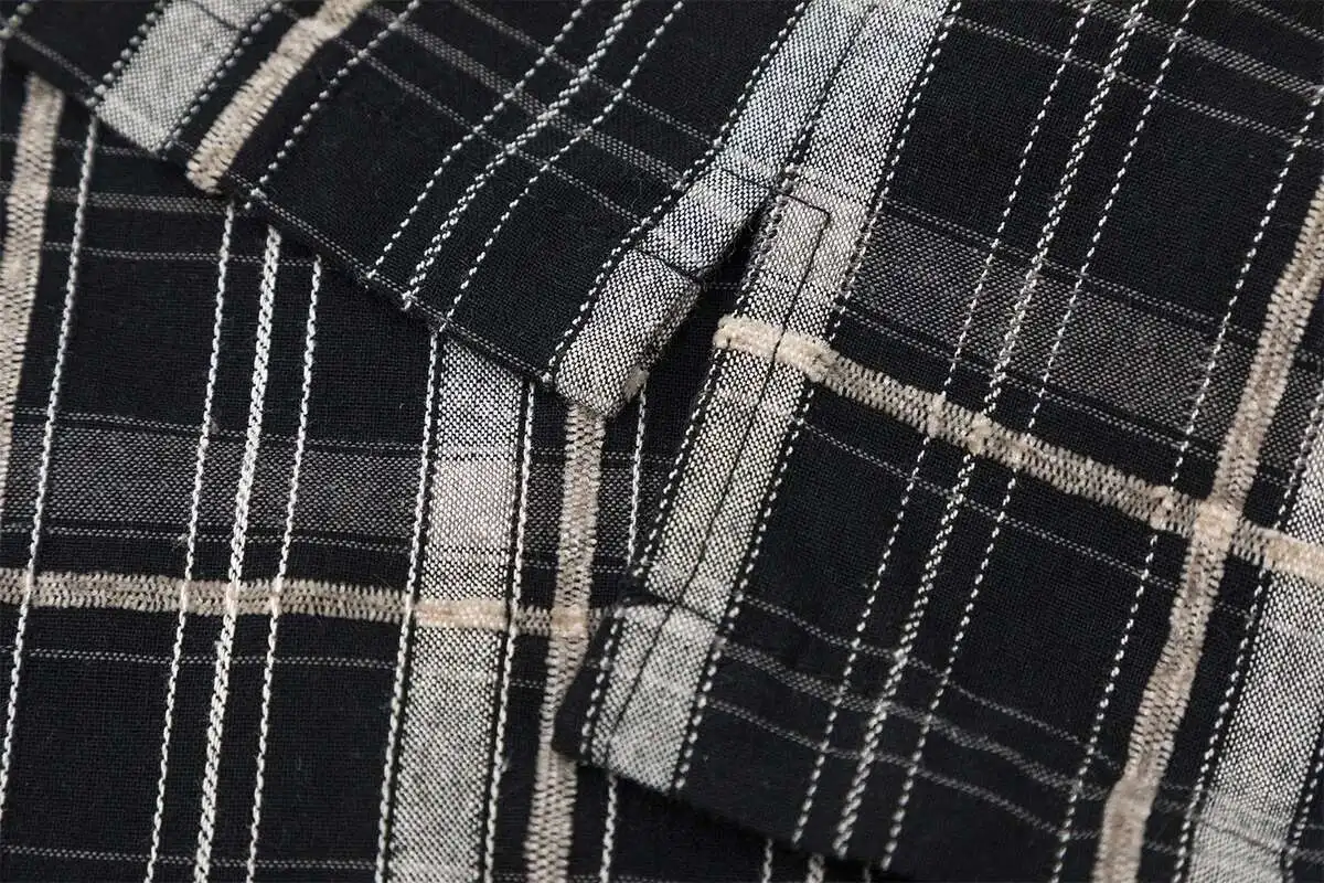 Black & White Patchwork Flannel - Image 9