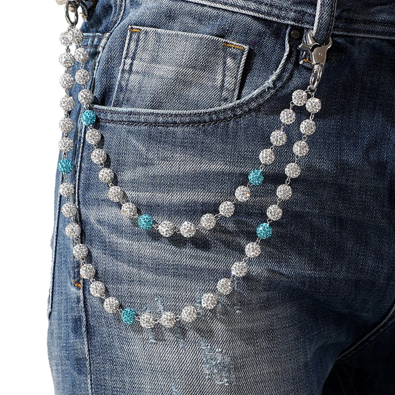 Diamond Ball Wallet Chain