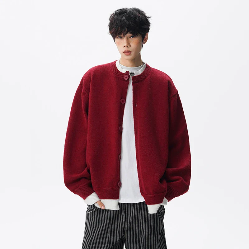 Double Layer Contrast Cardigan - Image 4