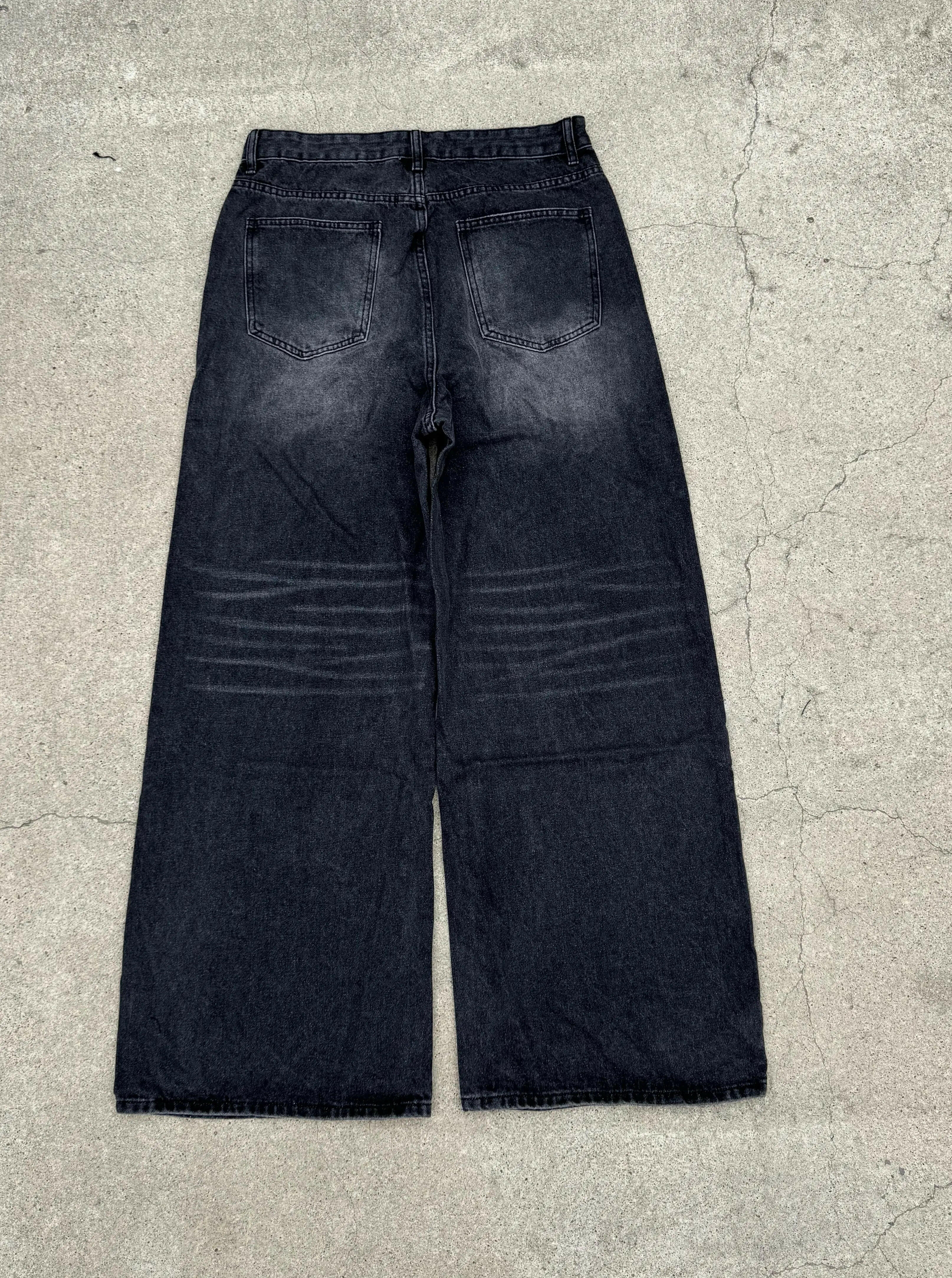 Faded Black Baggy Jeans - Image 5