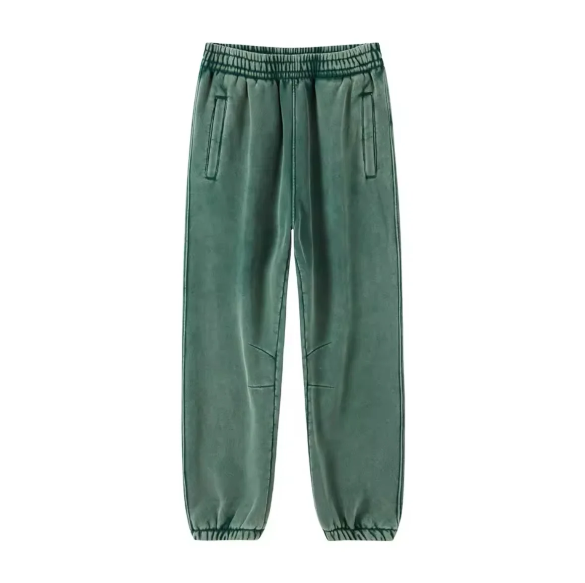 Faded Green Cuffed Sweatpants