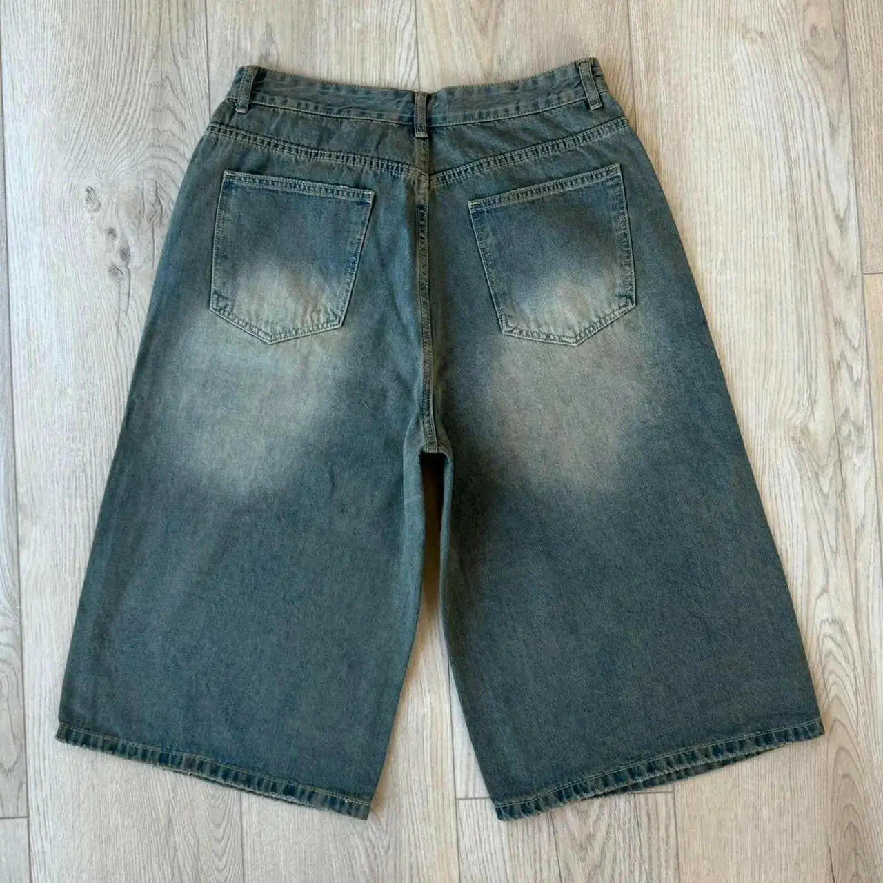 Green Desert Wash Baggy Long Jorts - Image 5