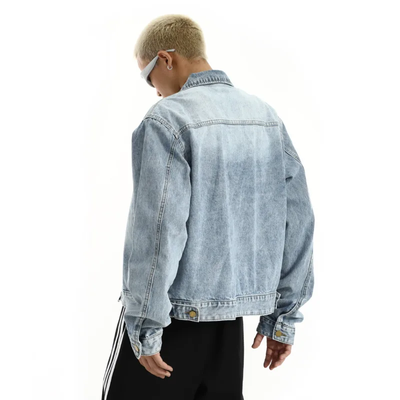 Light Blue Wash Denim Jacket - Image 2