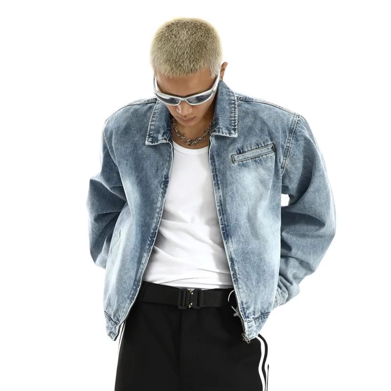 Light Blue Wash Denim Jacket - Image 3