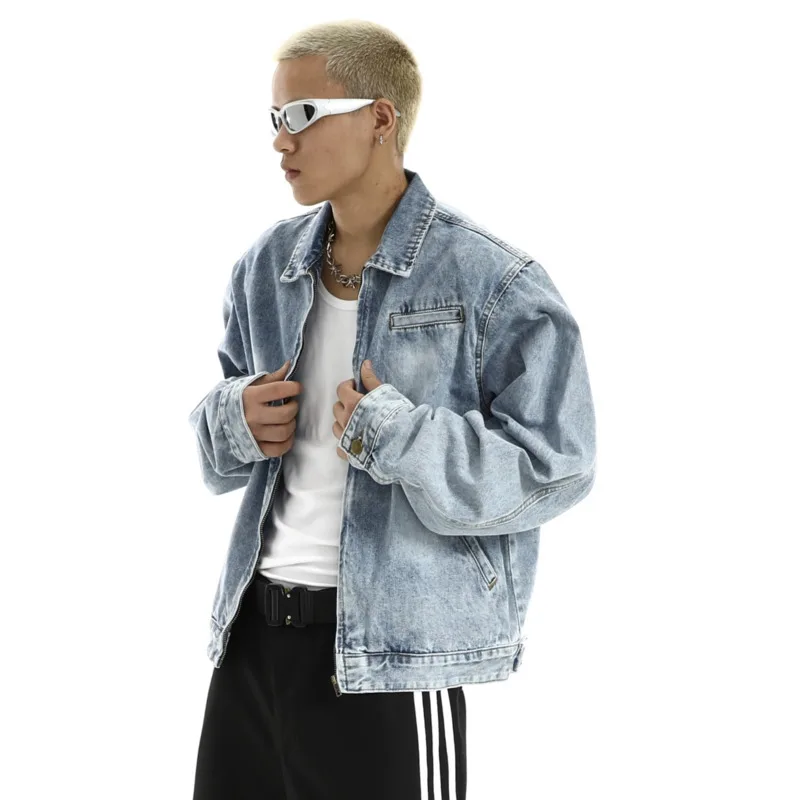 Light Blue Wash Denim Jacket - Image 5