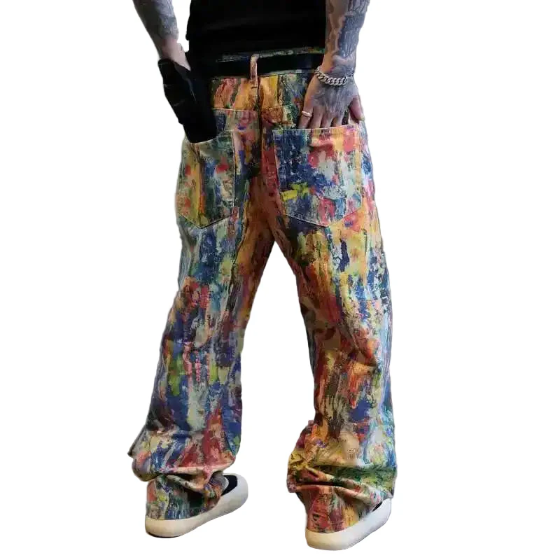 Oil Painted Baggy Jeans - Image 2