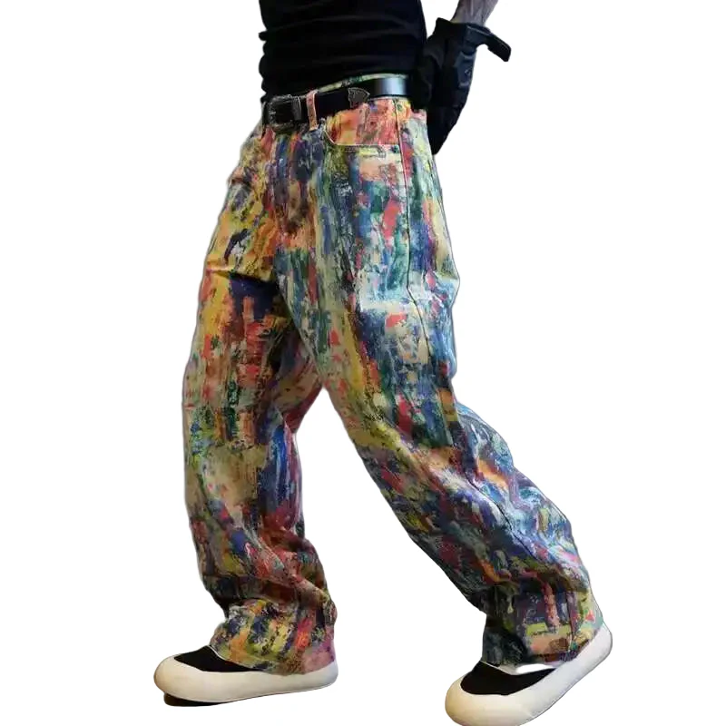Oil Painted Baggy Jeans - Image 3