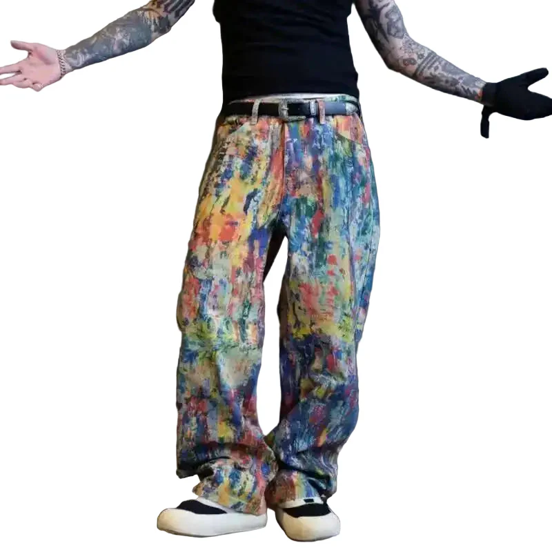 Oil Painted Baggy Jeans - Image 4