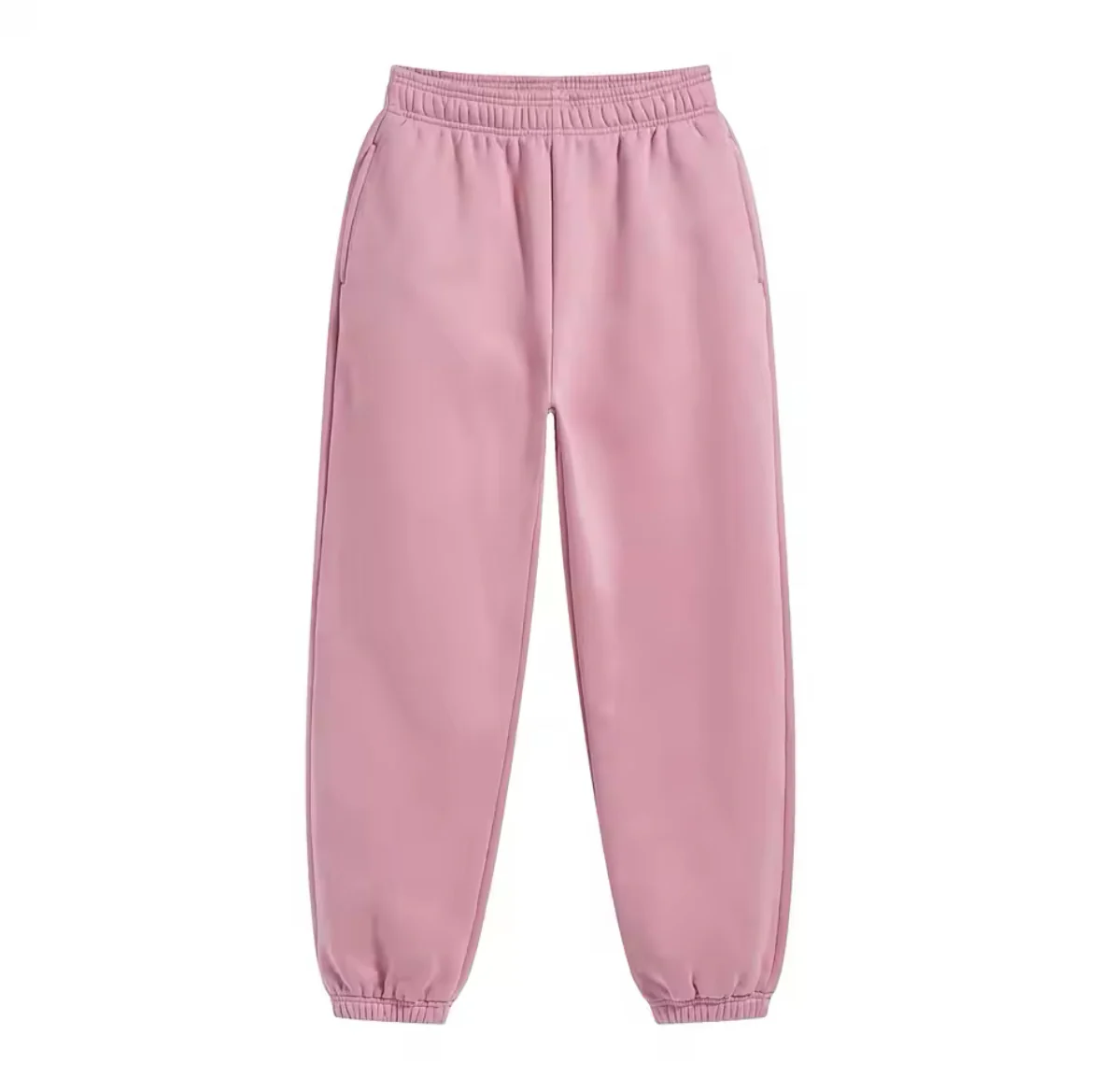 Pink Cuffed Sweatpants