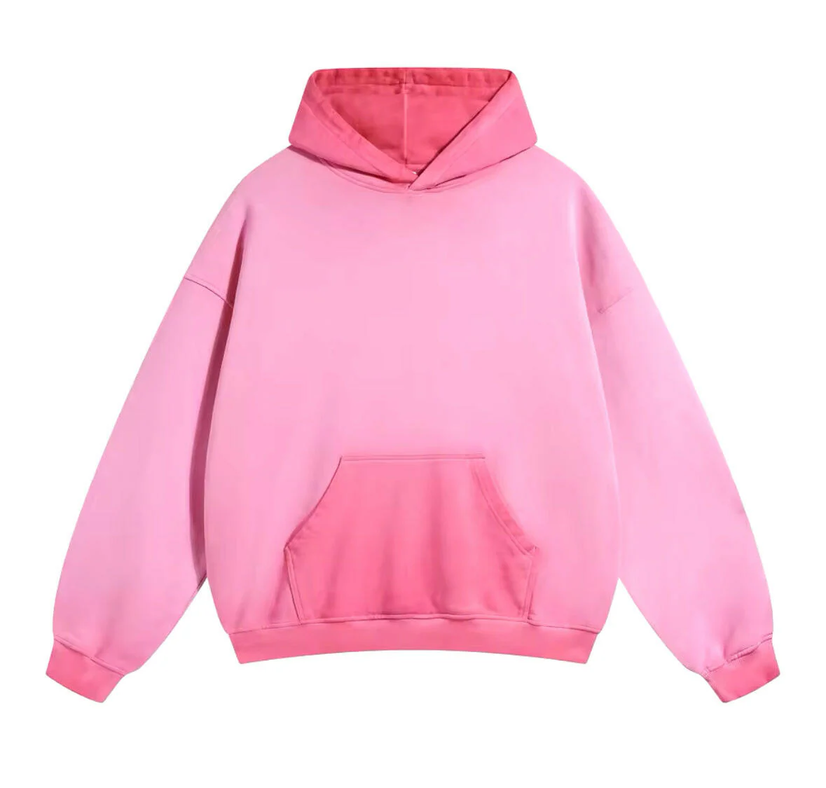 Pink Reverse Wash Hoodie