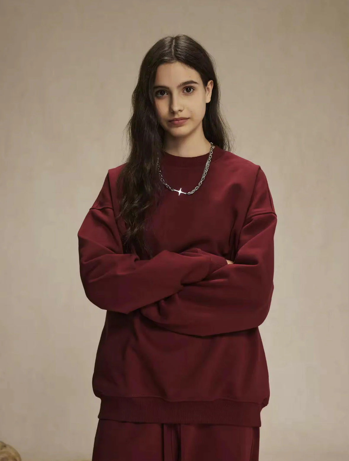 Red Crewneck Sweatshirt - Image 2