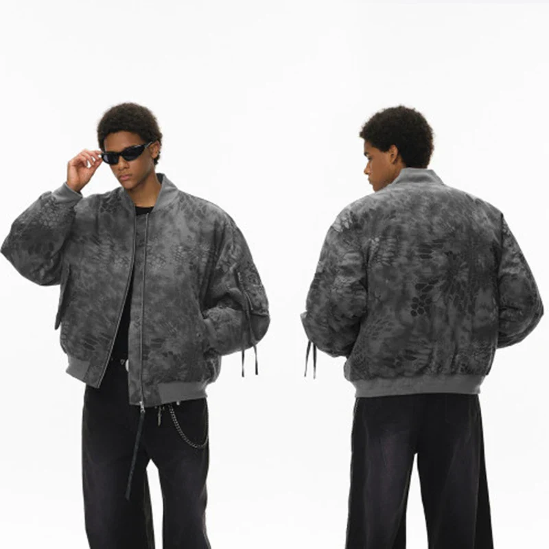 Snakeskin Bomber Jacket - Image 2
