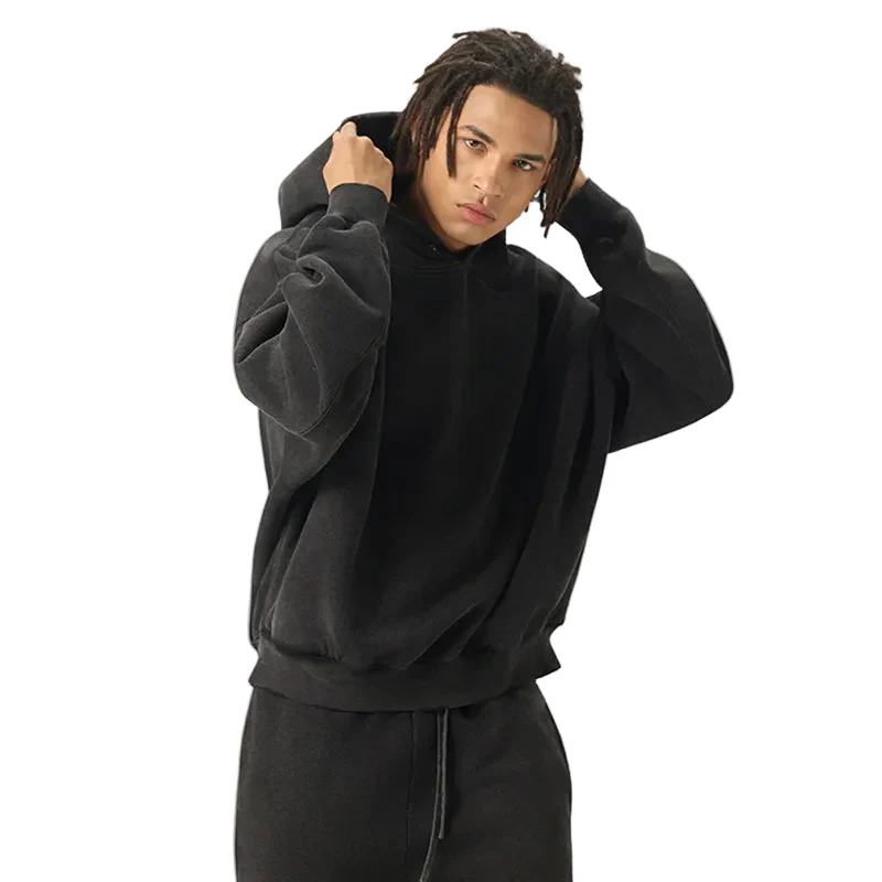 Vintage Boxy Button Hoodie - Image 3