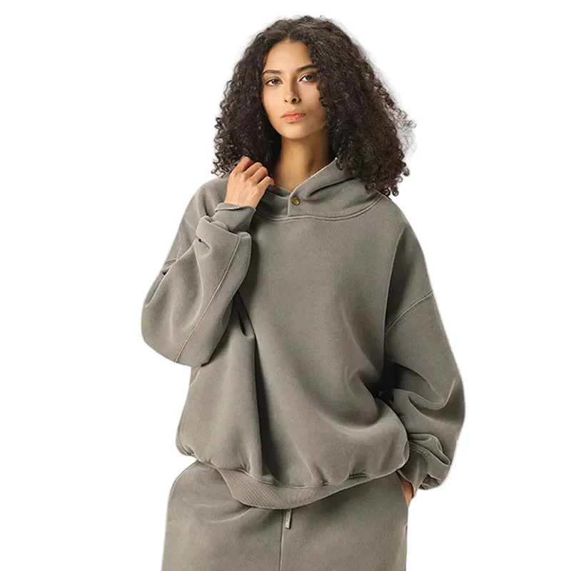 Vintage Boxy Button Hoodie - Image 4