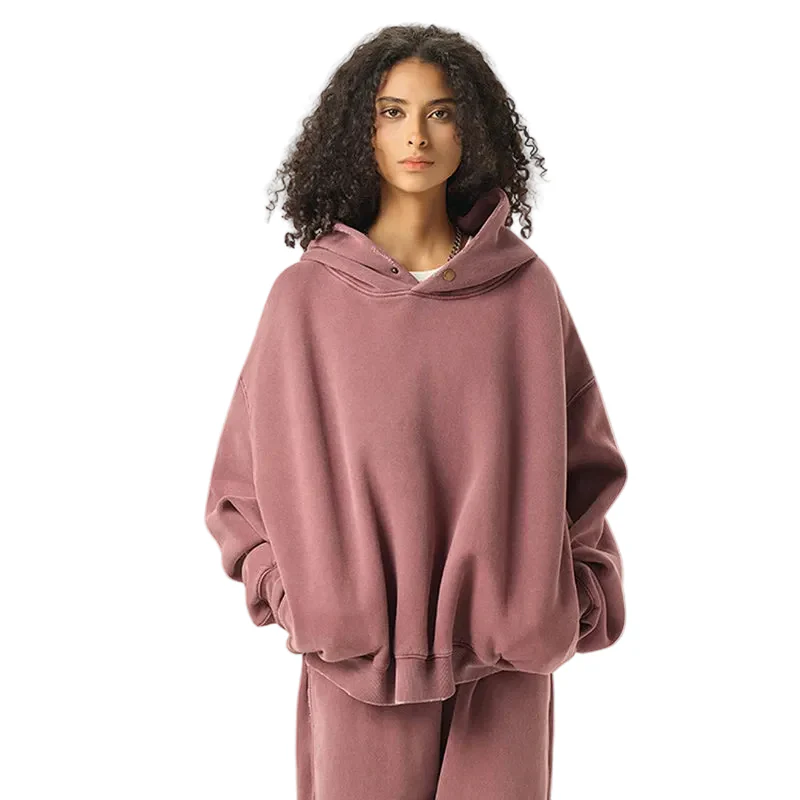 Vintage Boxy Button Hoodie - Image 5