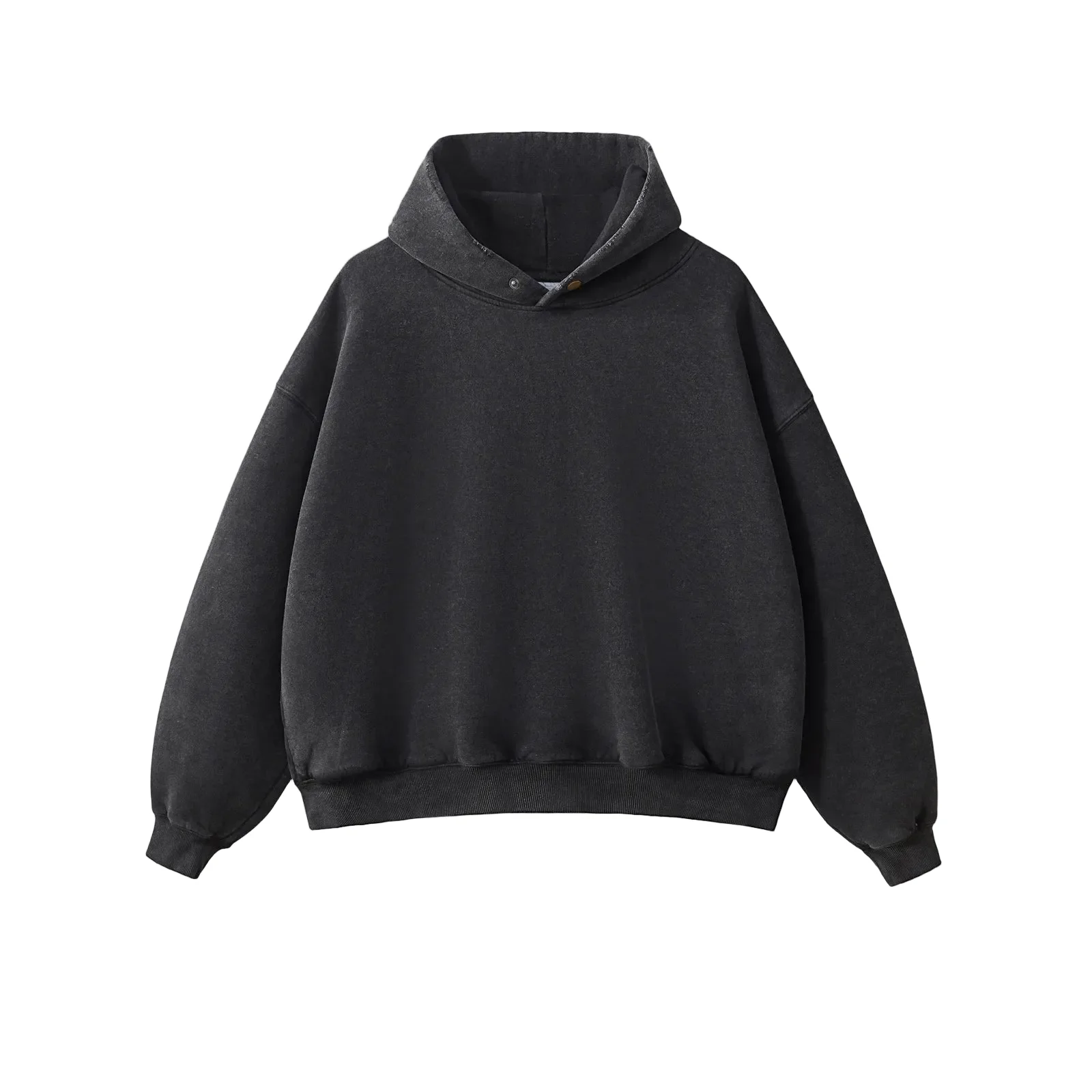 Vintage Boxy Button Hoodie - Image 9