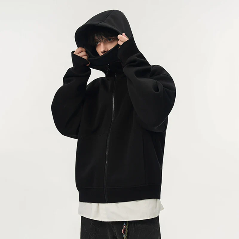 Zip Up Hoodie w/ Mask - Image 3